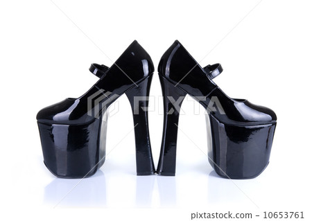 Black Dominatrix style high heel fetish shoes Black Dominatrix style high heel fetish shoes 10653761