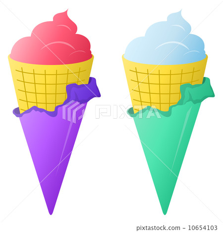 Ice-cream in wafer cup Ice-cream in wafer cup 10654103
