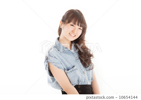 A girl with a cute smile of Long's Wave Hair 10654144