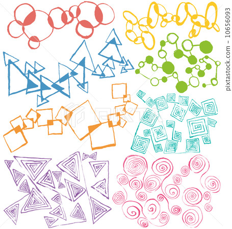 ○△□幾何圖案手繪插圖 ○△□幾何圖案手繪插圖 10656093