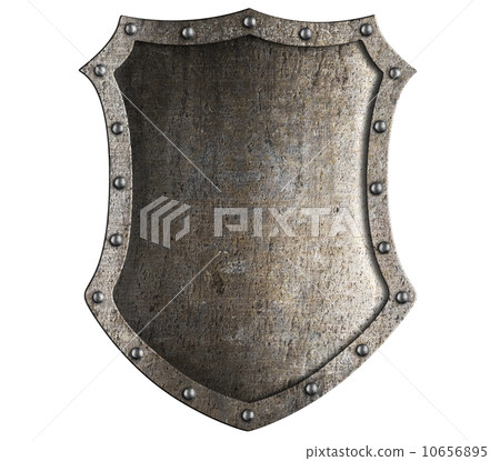 medieval knight shield isolated on white 10656895