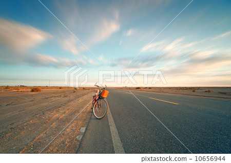 沙漠中的公路 10656944
