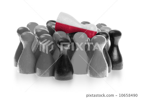 One unique pawn on top of common pawns 10658490