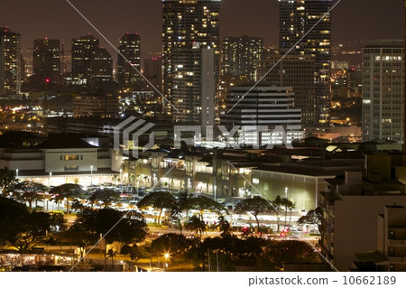 Night view from Hilton Hawaiian Village Night view from Hilton Hawaiian Village 10662189