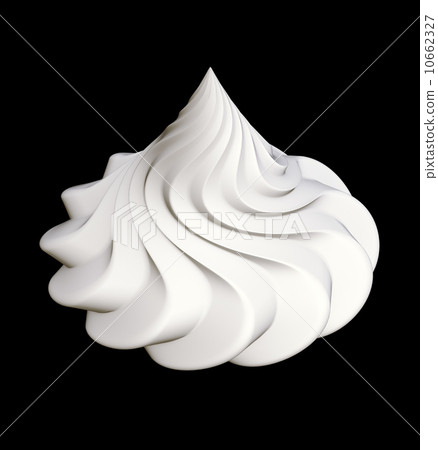Whipped cream isolated 10662327