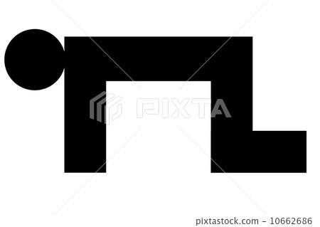 狗asaka黑色向左的人的例證 10662686