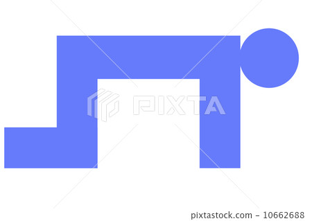 小狗向藍色向右的人 10662688