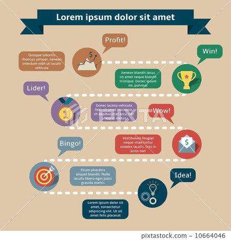 Success infographics template - Stock Illustration [10664046] - PIXTA