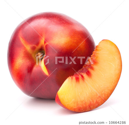 Nectarine fruit isolated on white background cutout Nectarine fruit isolated on white background cutout 10664286