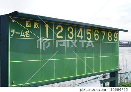 Grass baseball scoreboard (Komatsugawa bridge upstream ballpark / Edo-ku Edogawa-ku Hirai 1-chome Tokyo) Grass baseball scoreboard (Komatsugawa bridge upstream ballpark / Edo-ku Edogawa-ku Hirai 1-chome Tokyo) 10664735