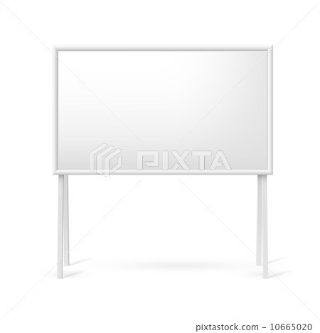 Blank white board Blank white board 10665020