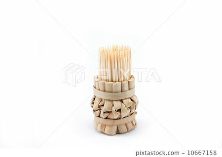 Toothpicks on a white background. Toothpicks on a white background. 10667158