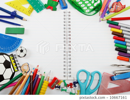 Stationery isolated on white 10667161