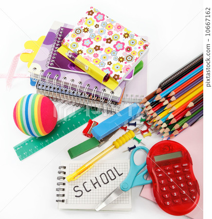 Stationery isolated on white Stationery isolated on white 10667162
