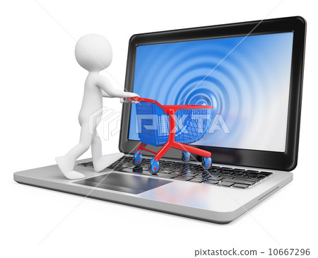 3D white people. Ecommerce 10667296