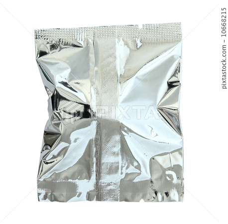 Foil package isolated on white background with clipping path 10668215