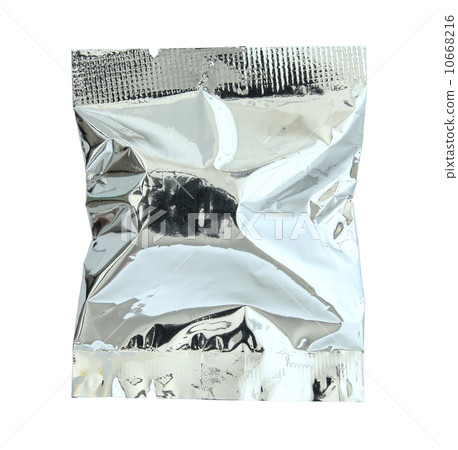 Foil package isolated on white background with clipping path 10668216