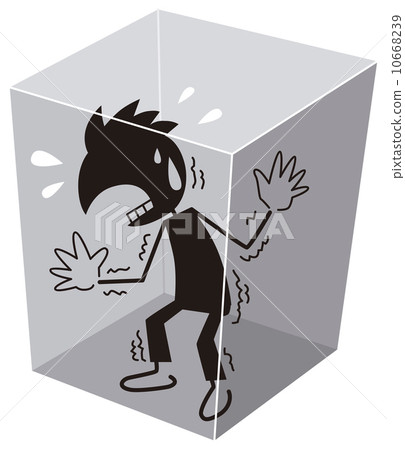 A man with claustrophobia 10668239