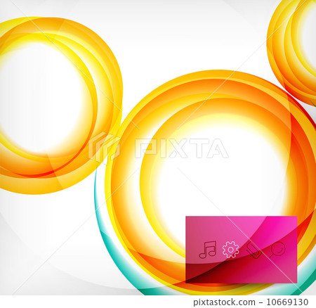 Vector colorful swirl motion design concept 10669130
