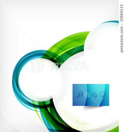 Vector colorful swirl motion design concept 10669133