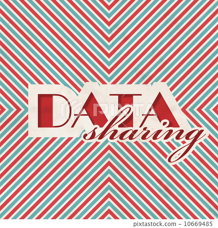 Data Sharing Concept on Striped Background. Data Sharing Concept on Striped Background. 10669485