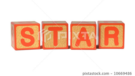 Star - Colored Childrens Alphabet Blocks. Star - Colored Childrens Alphabet Blocks. 10669486