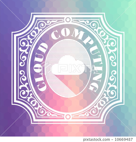 Cloud Computing. Pastels Vintage Design Concept. Cloud Computing. Pastels Vintage Design Concept. 10669487