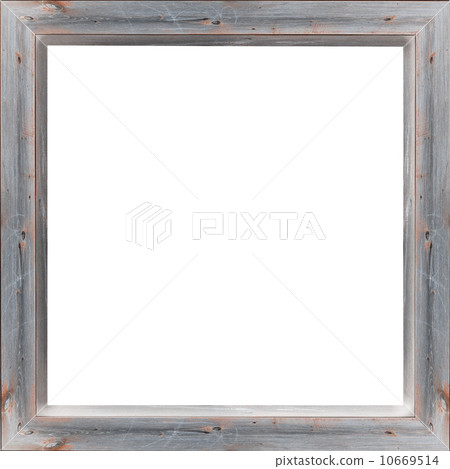 wooden frame isolated on the white background 10669514