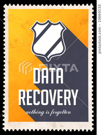Data Recovery on Yellow in Flat Design. Data Recovery on Yellow in Flat Design. 10669538