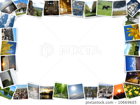 motley images isolated on the perimeter of image motley images isolated on the perimeter of image 10669685