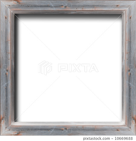 wooden frame isolated on the white background 10669688