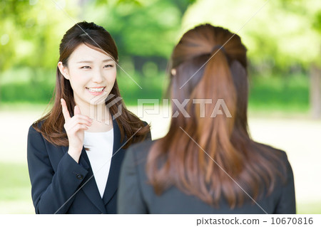 Fresh green and business woman 10670816