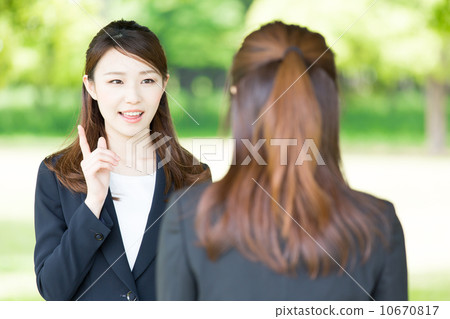 Fresh green and business woman 10670817