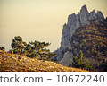 Rocky Mountains Landscape Beautiful retro colors 10672240