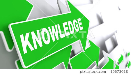 Knowledge on Direction Sign - Green Arrow. 10673018