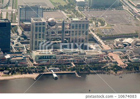 Aerial view of Odaiba Aerial view of Odaiba 10674083