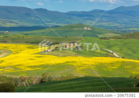 Tuscan Valley d'Orcia hills 10675381