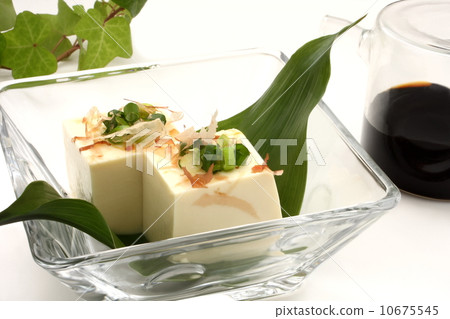 Coldly soy product Japanese food white background Coldly soy product Japanese food white background 10675545