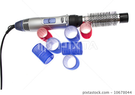 Hair dryer isolated on white 10678044