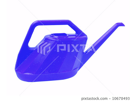 Blue watering can isolated on white background. 10678493