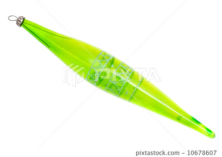 old toy for decorating Christmas trees on the white 10678607