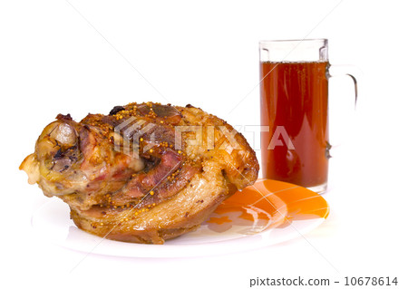 Ham, Pork Isolated on White Background Ham, Pork Isolated on White Background 10678614
