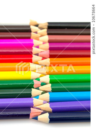 Color pencils isolated on white 10678664