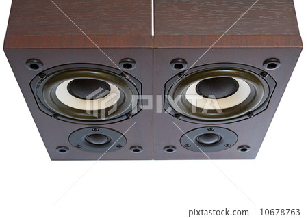 wooden column isolated on white 10678763