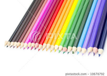 Colored Pencils isolated on white 10678792