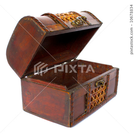 Old wooden open chest 10678834
