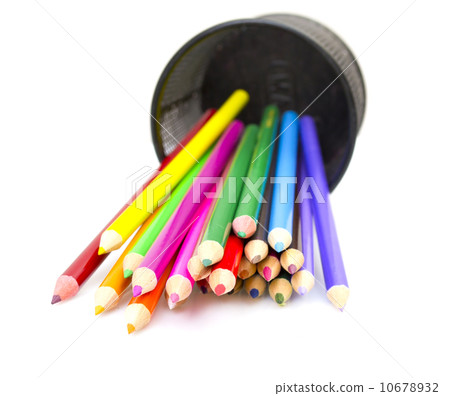 Color pencils in pencil holders 10678932