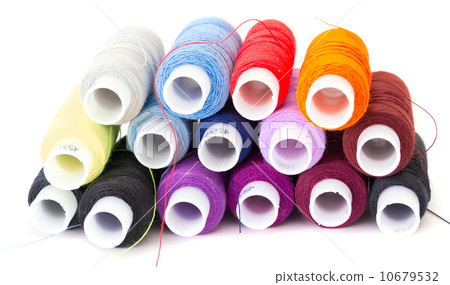 Multi-colored threads of a mouline thread 10679532
