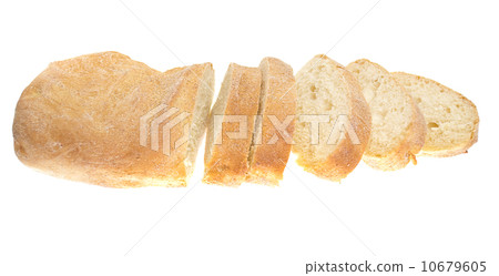 Fresh bread ciabatta isolated on white background 10679605