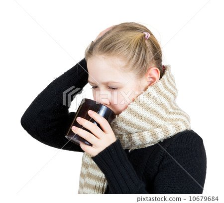 Child is ill with cup Child is ill with cup 10679684